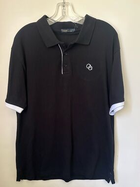 Cavalli Class Regular Fit Short Sleeve Embroidered Logo  Polo Shirt|Black XL